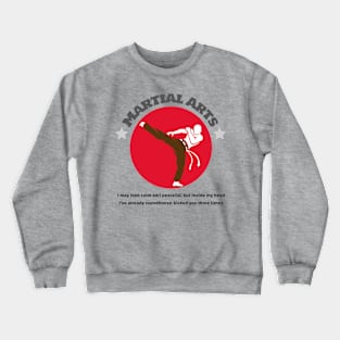 Martial Arts Kick Crewneck Sweatshirt